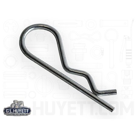 Huyett Hair Cotter Pin, 1/16 in Dia, 1-5/16 in L, Spring Wire BP-222/D